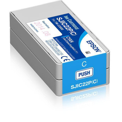 Originální inkoust Epson SJIC22P-C (C33S020602), azurový