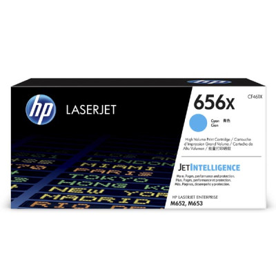 Originální toner HP CF461X (656X), azurový, 22000 stran