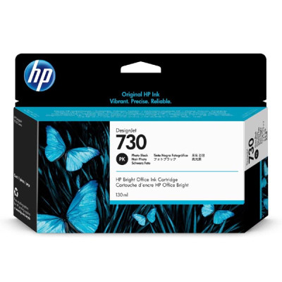 Originální inkoust HP P2V67A (730), photo černý, 130 ml