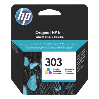 Originální inkoust HP T6N01AE (303), barevný, 165 stran