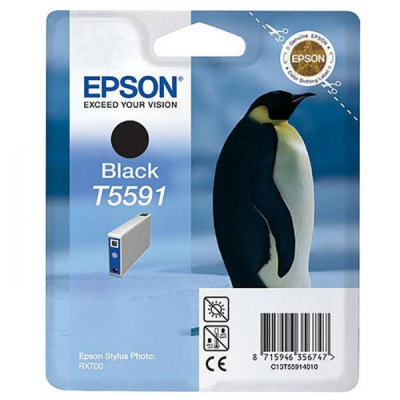 Originální inkoust Epson T5591 (C13T55914010), černý, 13 ml