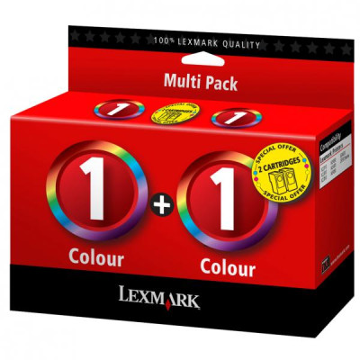 Originální inkoust Lexmark 80D2955 (#1), barevný, 2 × 190 stran, 2-pack