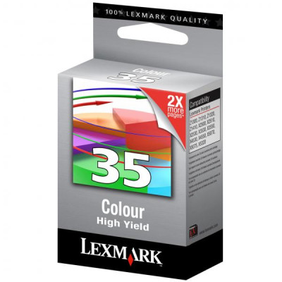 Originální inkoust Lexmark 18C0035EXL (#35), barevný, 450 stran