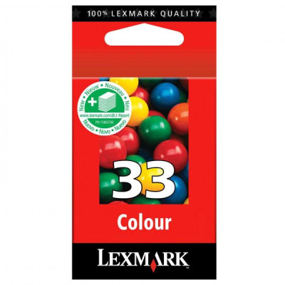 Originální inkoust Lexmark 18CX033E (#33), barevný, 220 stran