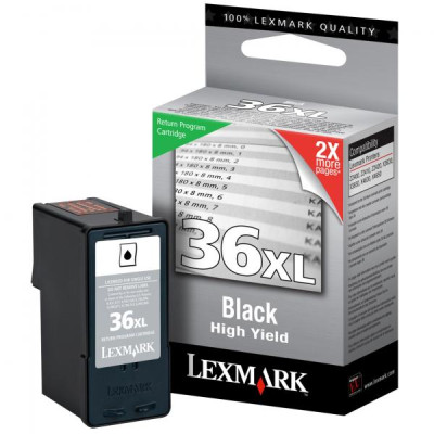 Originální inkoust Lexmark 18C2170EXL (#36), černý, 500 stran