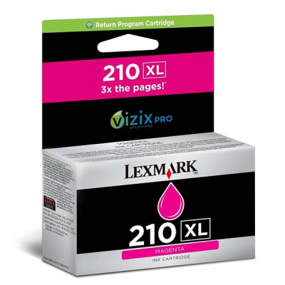 Originální inkoust Lexmark 14L0176EXL (#210), purpurový, 1600 stran