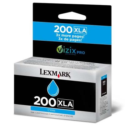 Originální inkoust Lexmark 14L0198XLA (#200), azurový, 1600 stran