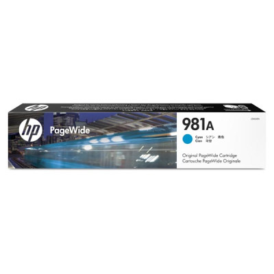 Originální inkoust HP J3M68A (981A), azurový, 6000 stran (70 ml)