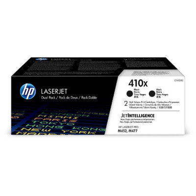 Originální toner HP CF410XD (410X), černý, 2 × 6500 stran, 2-pack