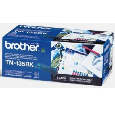 Originální toner Brother TN-135Bk, černý, 5000 stran