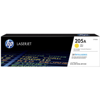 Originální toner HP CF532A (205A), žlutý, 900 stran