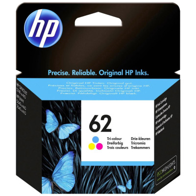 Originální inkoust HP C2P06AE (62), barevný, 165 stran