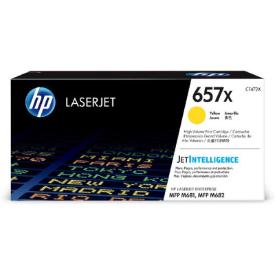 Originální toner HP CF472X (657X), žlutý, 23000 stran