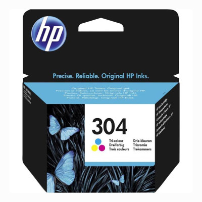 Originální inkoust HP N9K05AE (304), barevný, 100 stran (2 ml)