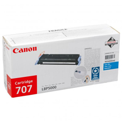 Originální toner Canon CRG-707C (9423A004), azurový, 2000 stran