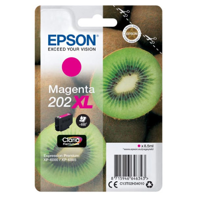 Originální inkoust Epson T02H340 (C13T02H34010, 202XL), purpurový, 8,5 ml, XL