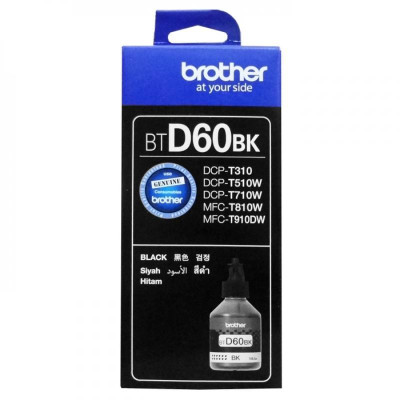 Originální inkoust Brother BT-D60BK, černý, 6500 stran (108 ml)