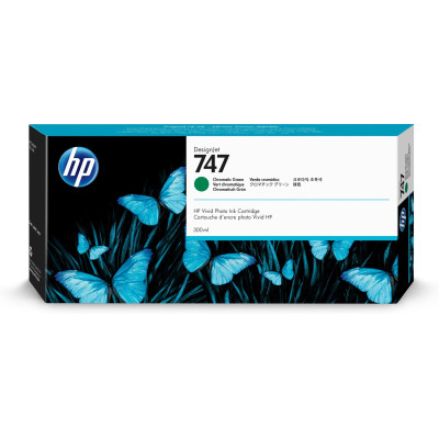 Originální inkoust HP P2V84A (747), chromaticky zelený, 300 ml