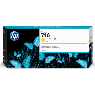 Originální inkoust HP P2V79A (746), žlutý, 300 ml