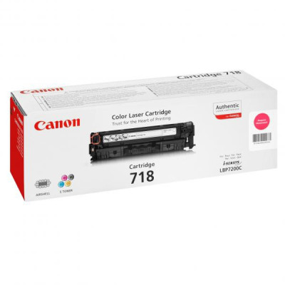 Originální toner Canon CRG-718M (2660B002), purpurový, 2900 stran