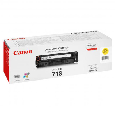 Originální toner Canon CRG-718Y (2659B002), žlutý, 2900 stran