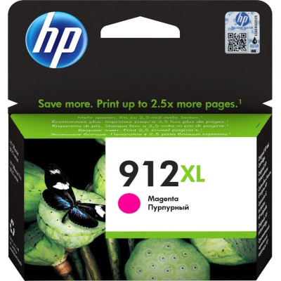 Originální inkoust HP 3YL82AE (912XL), purpurový, 825 stran