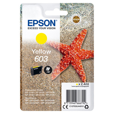 Originální inkoust Epson T03U4 (C13T03U44020, 603), žlutý, 130 stran (2,4 ml)