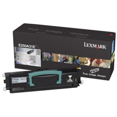 Originální toner Lexmark E250A31E, černý, 3500 stran