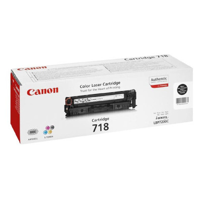 Originální toner Canon CRG-718Bk (2662B005), černý, 2 × 3400 stran, 2-pack