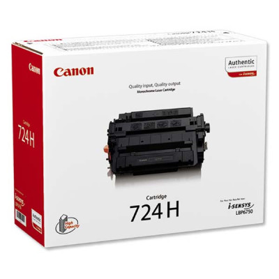 Originální toner Canon CRG-724HBk (3482B002), černý, 12500 stran