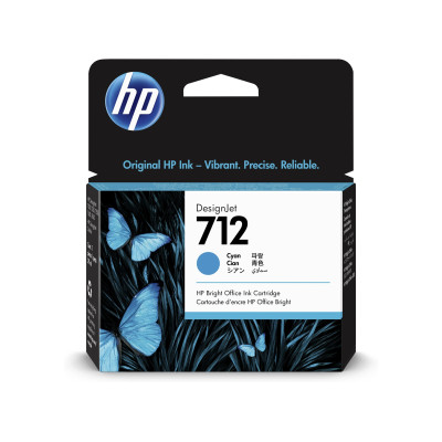 Originální inkoust HP 3ED67A (712), azurový, 29 ml