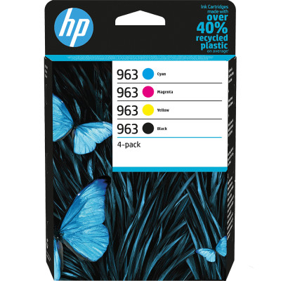 Originální inkoust HP 6ZC70AE (963), CMYK, 1000/700 stran, 4-pack