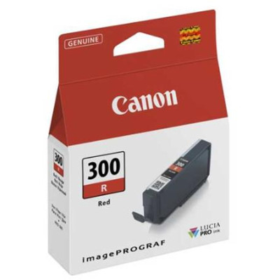 Originální inkoust Canon PFI-300R (4199C001), červený, 14,4 ml