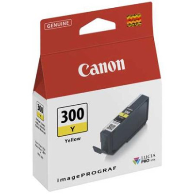 Originální inkoust Canon PFI-300Y (4196C001), žlutý, 14,4 ml