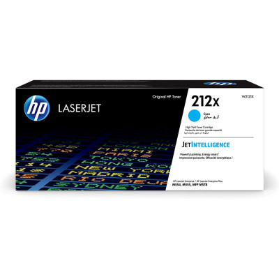 Originální toner HP W2121X (212X), azurový, 10000 stran