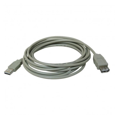 Kabel USB (2.0), USB A M- USB A F, 1.8m, černý