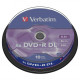 Verbatim DVD+R, 43666, DataLife PLUS, 10-pack, 8.5GB, 8x, 12cm, General, Double Layer, cake box, Matt Silver