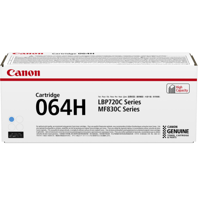 Originální toner Canon 064HC (4936C001), azurový, 10400 stran, XL