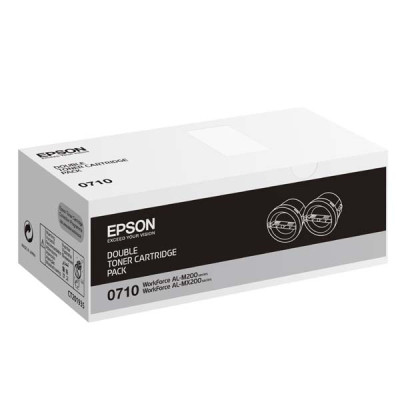 Originální toner Epson C13S050710, černý, 2 × 2500 stran, 2-pack