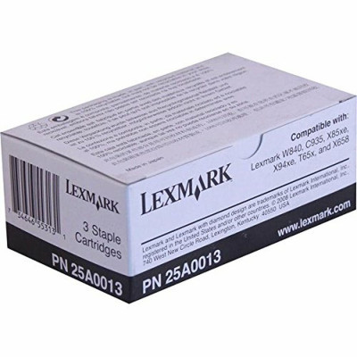 Originální drátky do sešívačky Lexmark 25A0013, 3 x 5000 stran