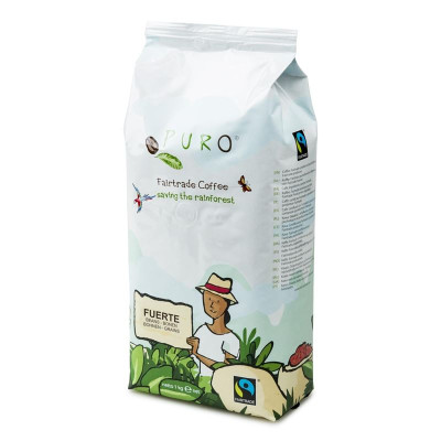 Zrnková káva Fairtrade Puro Fuerte, 1 kg