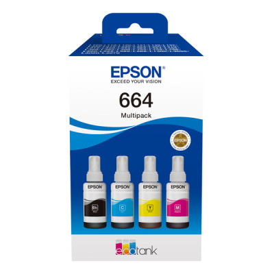 Originální inkoust Epson T6646 (C13T66464A), CMYK, 4-pack