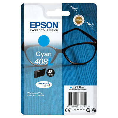 Originální inkoust Epson T09K2 (C13T09K24010, 408L), azurový, 21,6 ml, XL