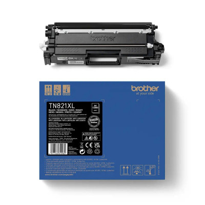 Originální toner Brother TN-821XLBK, černý, 12000 stran, XL