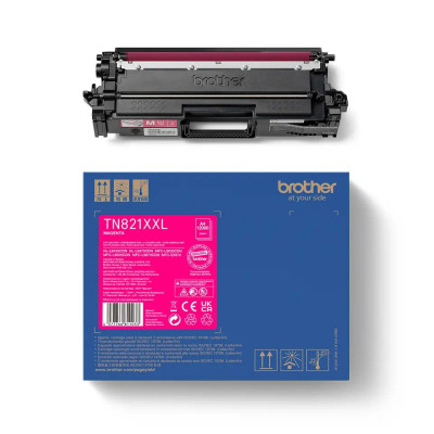 Originální toner Brother TN-821XXLM, purpurový, 12000 stran, XXL