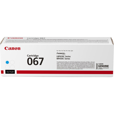 Originální toner Canon 067C (5101C002), azurový, 1250 stran