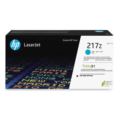 Originální toner HP W2171Z (217Z), azurový, 24000 stran