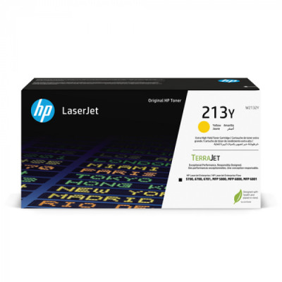 Originální toner HP W2132Y (213Y), žlutý, 12000 stran