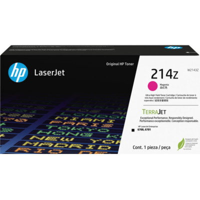 Originální toner HP W2143Z (214Z), purpurový, 26000 stran