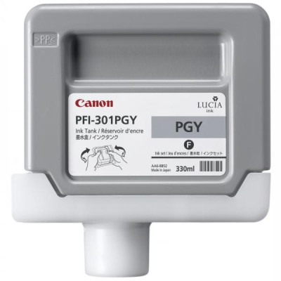 Originální inkoust Canon PFI-301PGy (1496B001), photo šedý, 330 ml